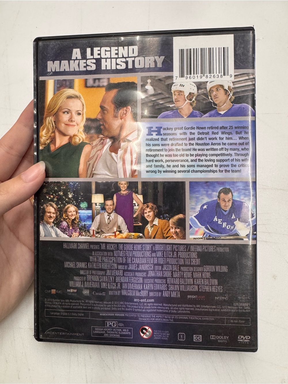 Mr. Hockey: The Gordie Howe Story - DVD Disc Tested, Working - Picture 2 of 3